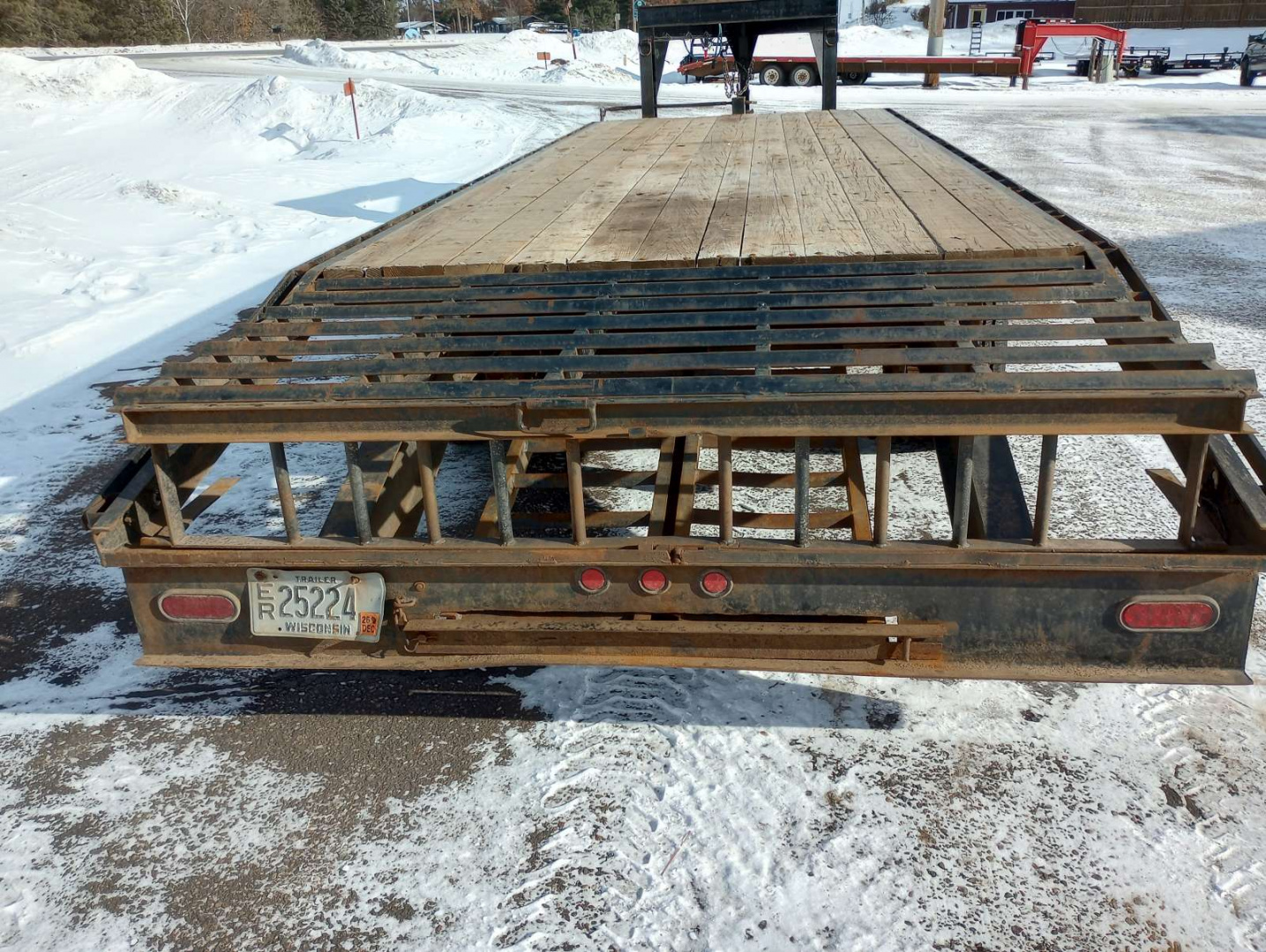 Used 1995 High View 24' Gooseneck Deckover Trailer