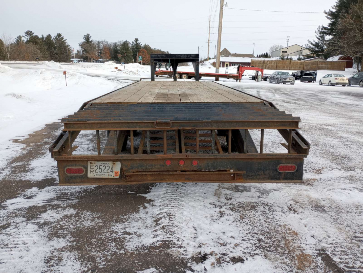 Used 1995 High View 24' Gooseneck Deckover Trailer