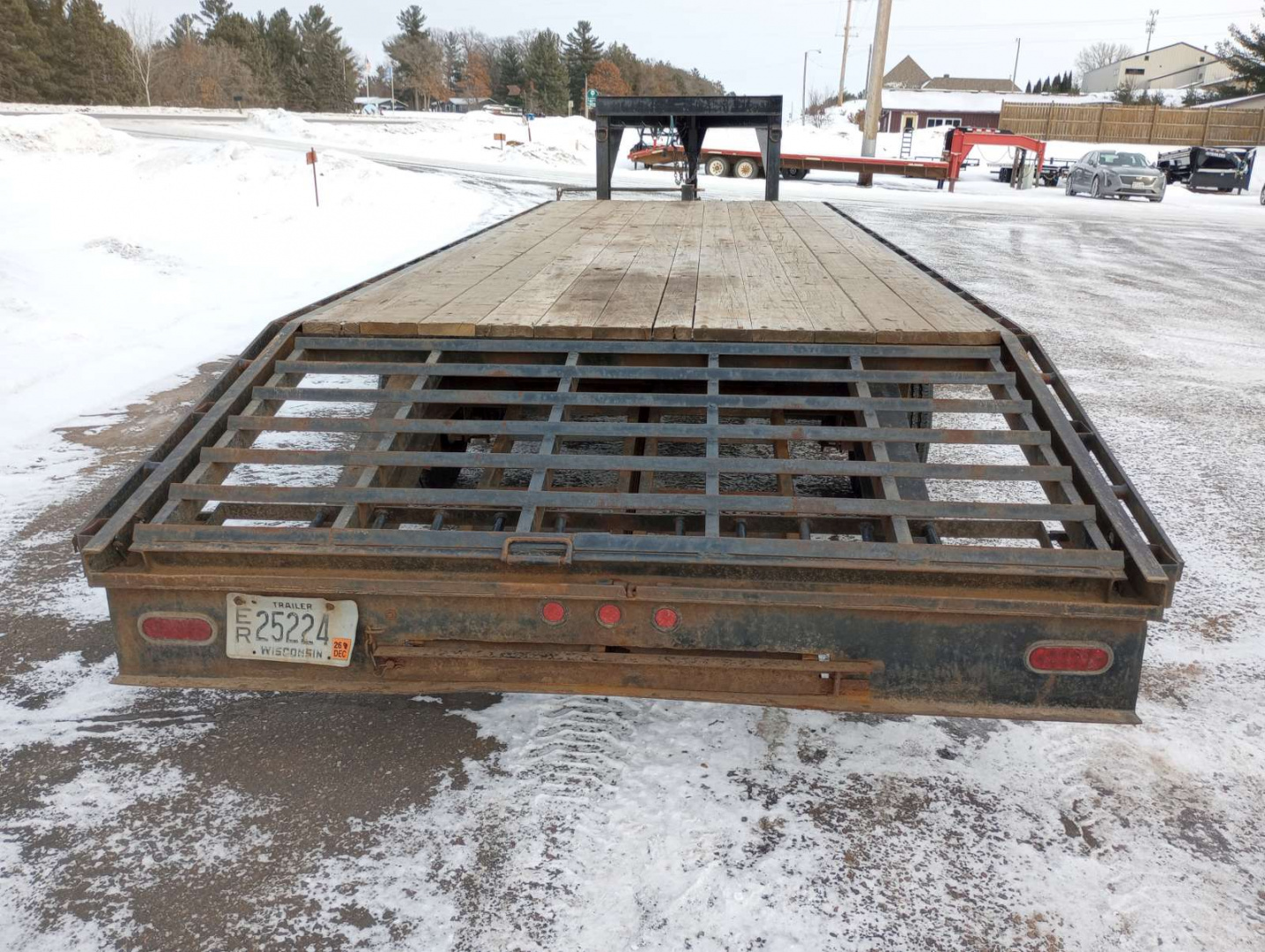 Used 1995 High View 24' Gooseneck Deckover Trailer