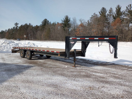 Used 1995 High View 24' Gooseneck Deckover Trailer