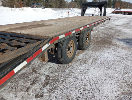 Used 1995 High View 24' Gooseneck Deckover Trailer