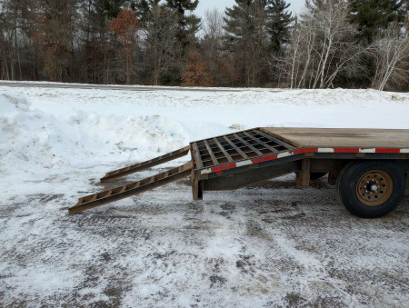 Used 1995 High View 24' Gooseneck Deckover Trailer