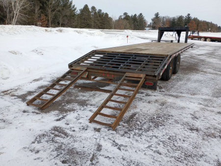 Used 1995 High View 24' Gooseneck Deckover Trailer