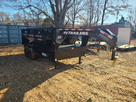 New 2025 PJ Trailers 7x14 18k DR Roll Off Dump Trailer + 1 Bin