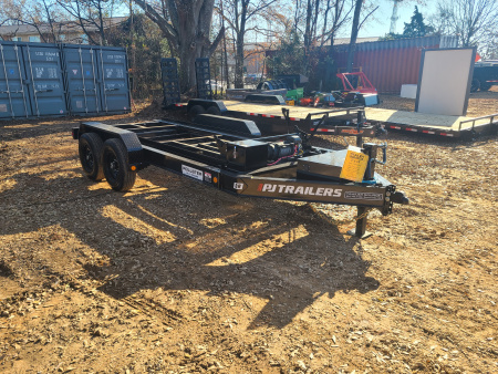 New 2025 PJ Trailers 7x14 14k DR Roll Off Dump Trailer Only