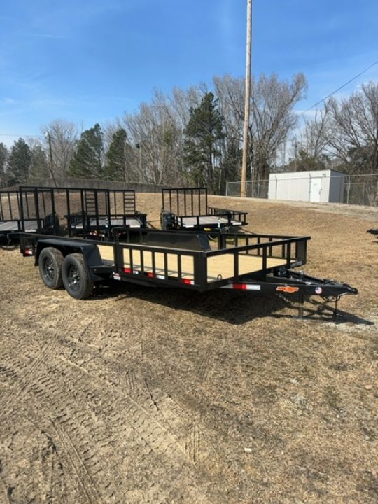 New 82x16 D2E Tandem Utility Ramp in Rail Trailer