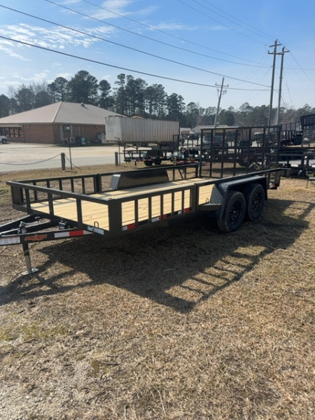 New 2026 Down 2 Earth Trailers DTE82x16 Tandem Utility Ramp in Rail Utility Trailer