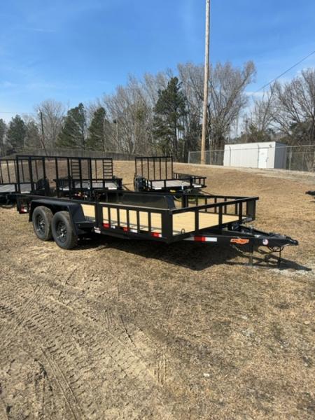 New 82x16 D2E Tandem Utility Ramp in Rail Trailer