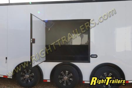 New 2026 8.5X34 ANVIL RACE TRAILER - Bathroom Package!