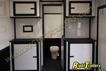 New 2026 8.5X34 ANVIL RACE TRAILER - Bathroom Package!