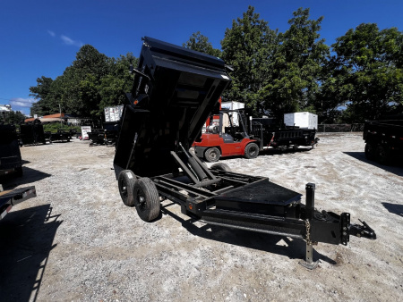 New 2026 Iron Bull Trailers / DTB07 Series / 5' Wide x 10' Long / 2-5200# Electric Brake Axles / Scissor Hoist / Tarp / Ramps