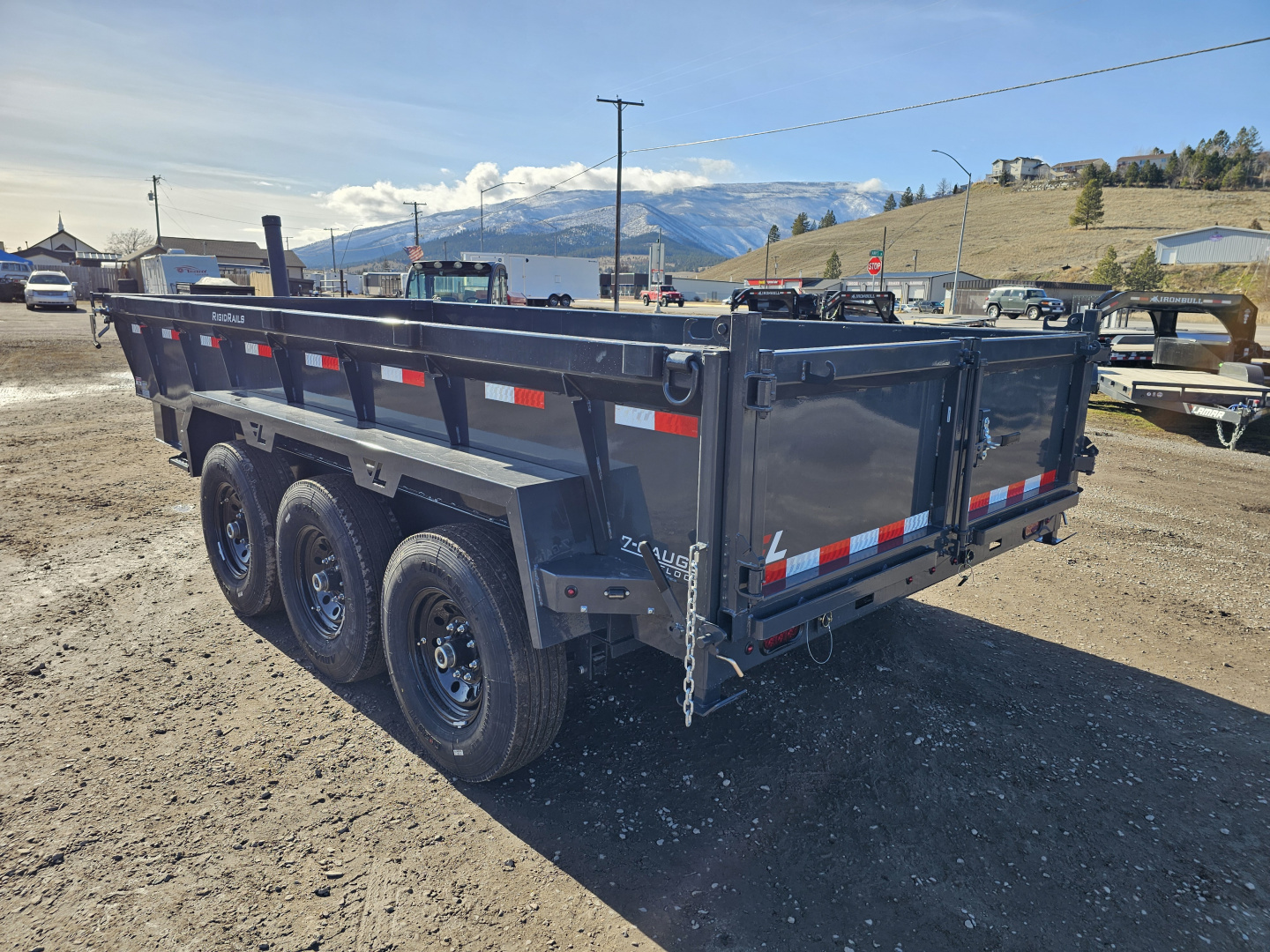New 2026 Lamar 7x16 21k Dump Trailer w/Telescopic Lift