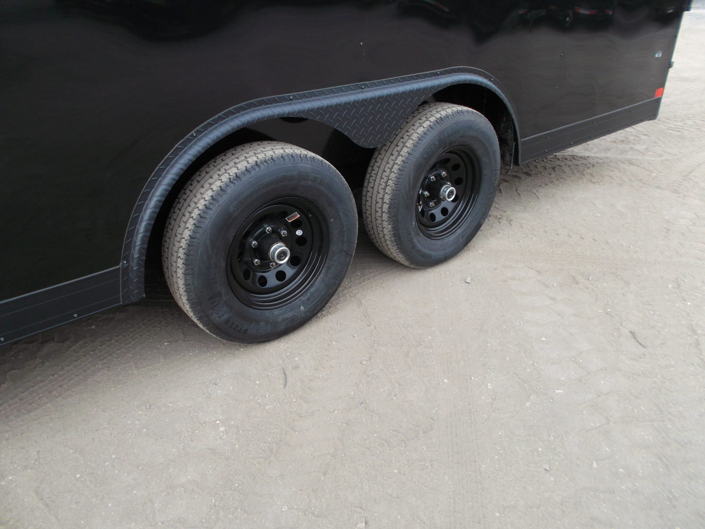 New 2026 Covered Wagon Trailers 8.5x20 Cargo / Enclosed Trailer / Car Hauler / 5200# Axles / 7ft Interior / 60" Triple Tube Tongue / 48" RV Door / Extra Wide Ramp / .080 Black Skin / Black Out Package