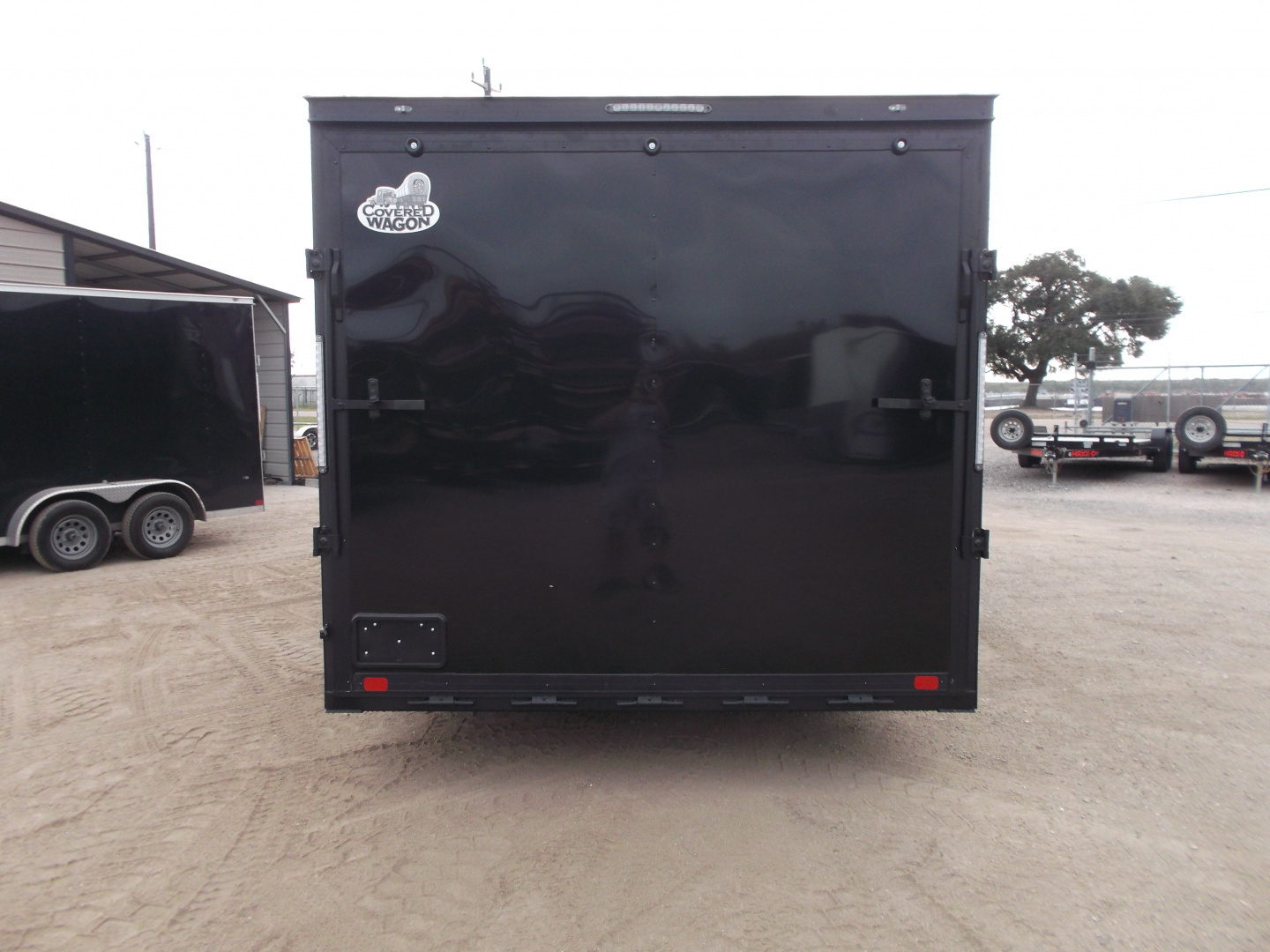 New 2026 Covered Wagon Trailers 8.5x20 Cargo / Enclosed Trailer / Car Hauler / 5200# Axles / 7ft Interior / 60" Triple Tube Tongue / 48" RV Door / Extra Wide Ramp / .080 Black Skin / Black Out Package