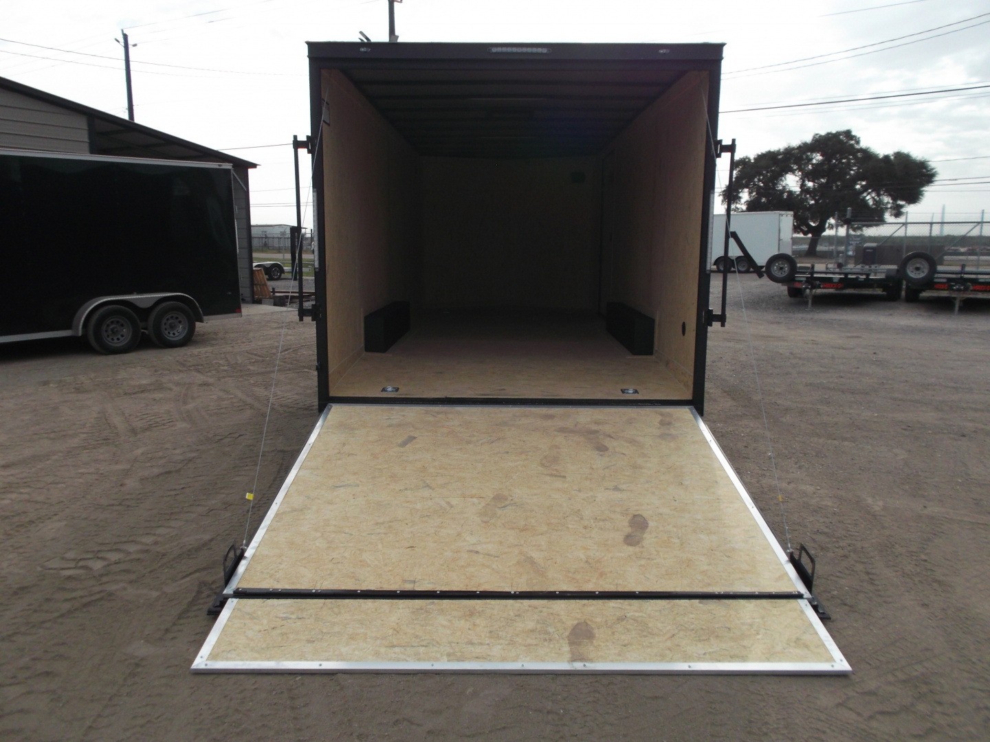 New 2026 Covered Wagon Trailers 8.5x20 Cargo / Enclosed Trailer / Car Hauler / 5200# Axles / 7ft Interior / 60" Triple Tube Tongue / 48" RV Door / Extra Wide Ramp / .080 Black Skin / Black Out Package