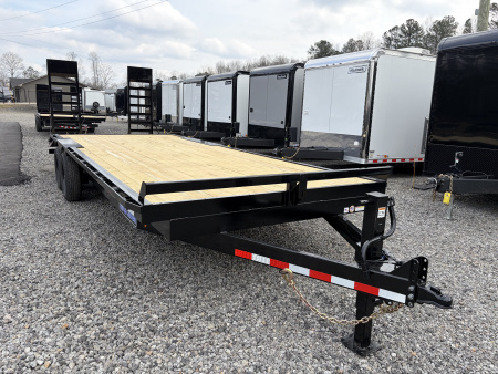 New 2026 Triple Crown 8x24 Deckover Equipment Trailer, 4' Dovetail, 14K GVWR