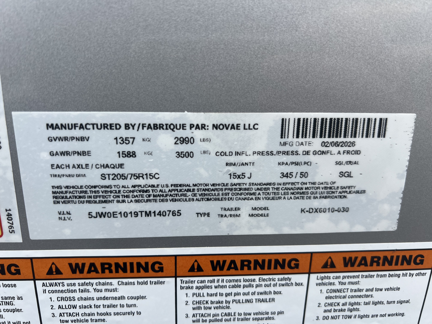 New 2026 Look Trailers 5x10 3K ST-DLX RAMP DOOR Cargo / Enclosed Trailer