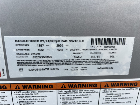 New 2026 Look Trailers 5x10 3K ST-DLX RAMP DOOR Cargo / Enclosed Trailer