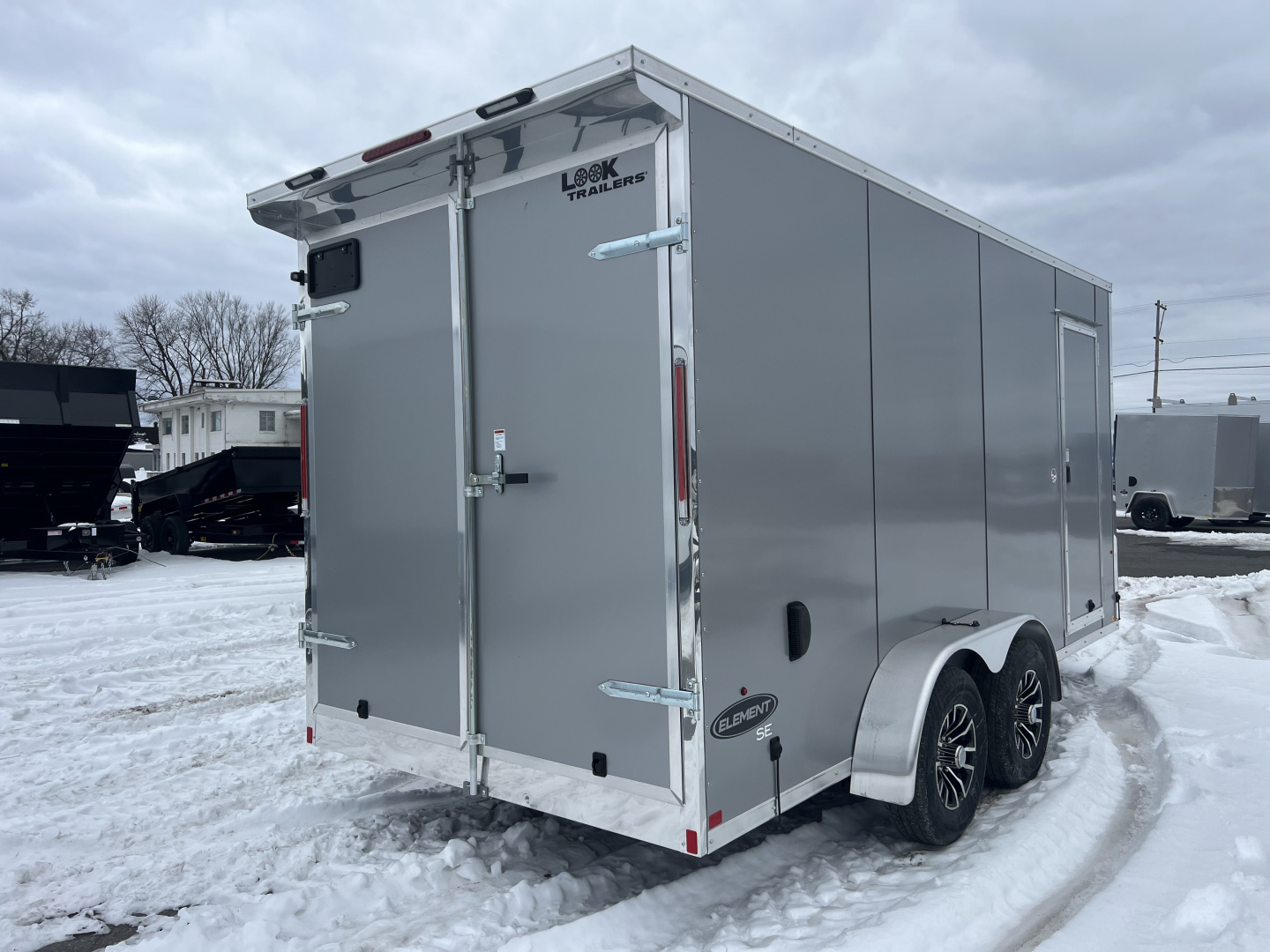 New 2025 Look Trailers 7X16 10K Element SE BARN DOOR Cargo / Enclosed Trailer