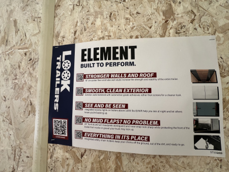 New 2025 Look Trailers 7X16 10K Element SE BARN DOOR Cargo / Enclosed Trailer