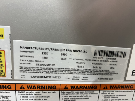 New 2026 Look Trailers 5X8 3K ST-DLX BARN DOOR Cargo / Enclosed Trailer