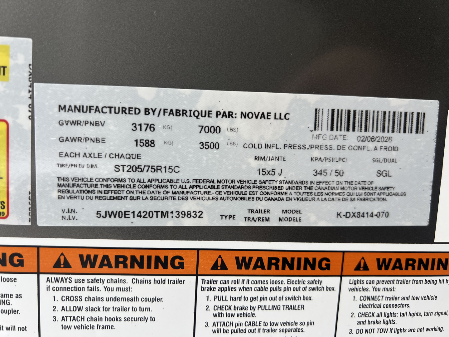 New 2026 Look Trailers 7x14 7K ST DLX BARN DOOR Cargo / Enclosed Trailer