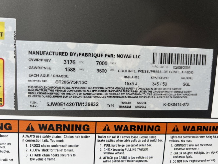 New 2026 Look Trailers 7x14 7K ST DLX BARN DOOR Cargo / Enclosed Trailer