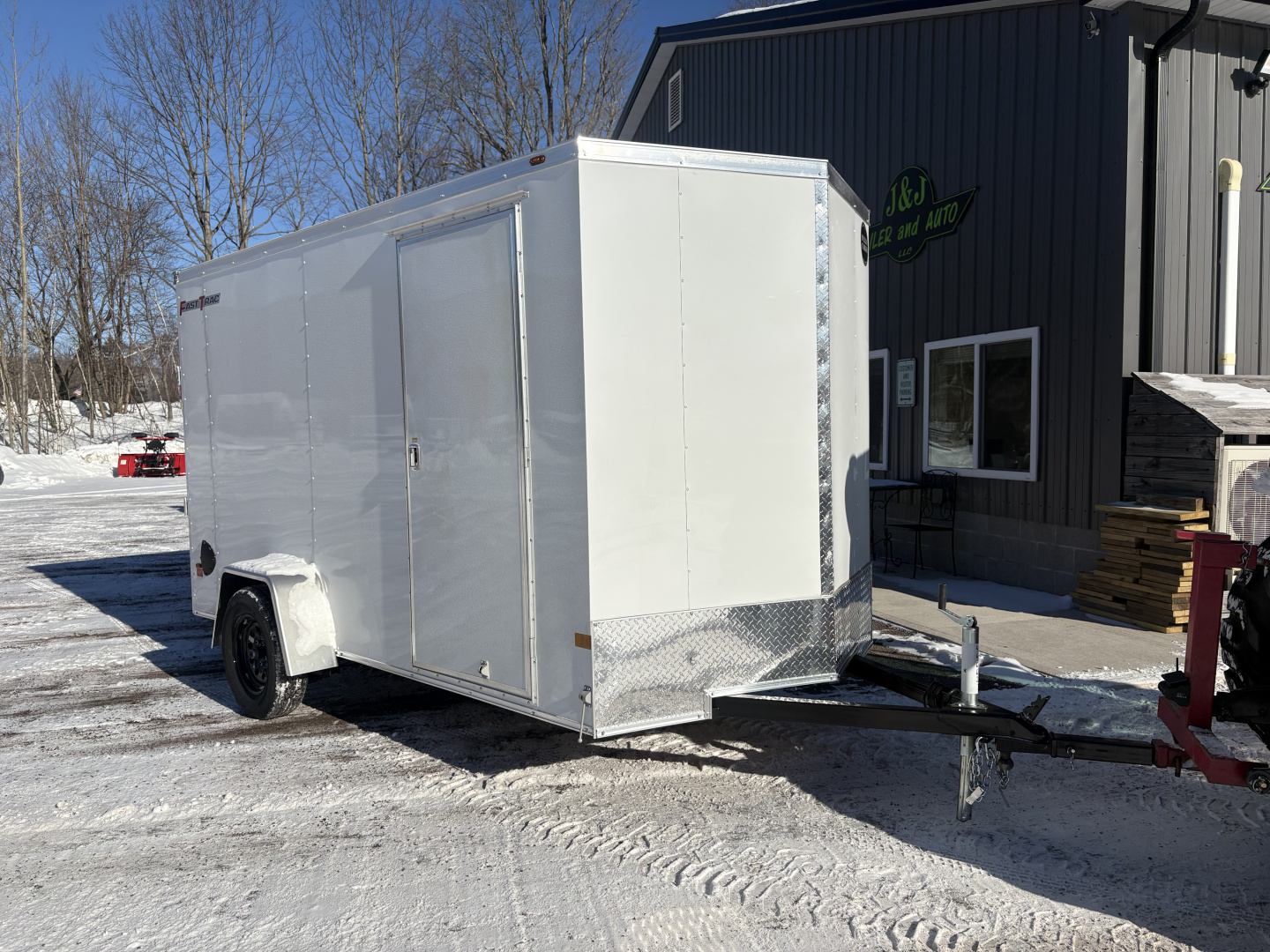 New 2026 Wells Cargo 6x12 6'6" Interior Height Fasttrac Deluxe Cargo / Enclosed Trailer w/Ramp Door