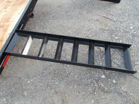 New 2026 J&C Trailers 83x20 Utility Trailer / Lowboy Trailer / 5ft Slide Out Ramps / Electric Brakes / 2" Bulldog Coupler / Heavy Duty Pipetop