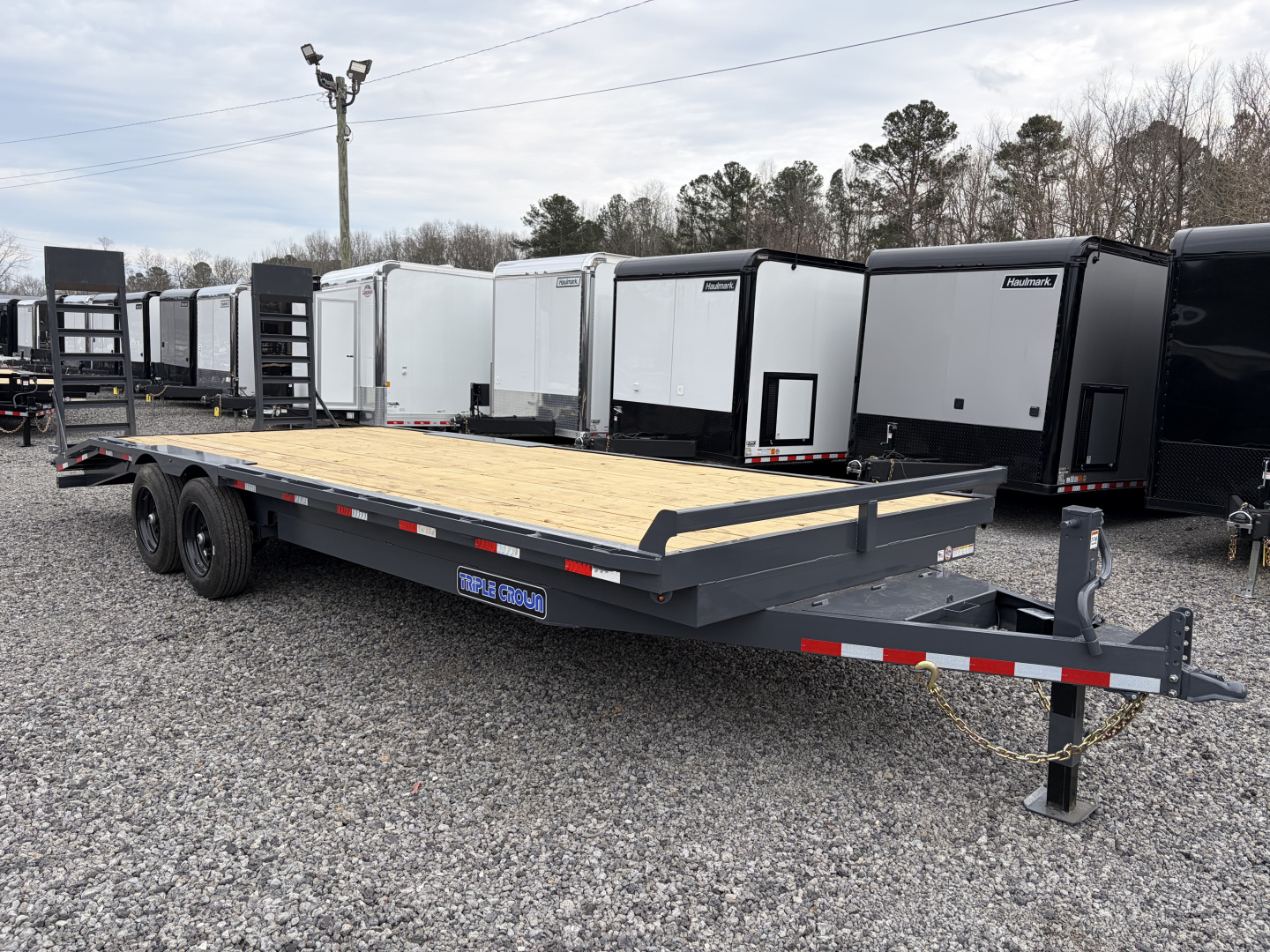 New 2026 Triple Crown 8.5x24 Heavy Duty Deckover Equipment Trailer, 16K GVWR