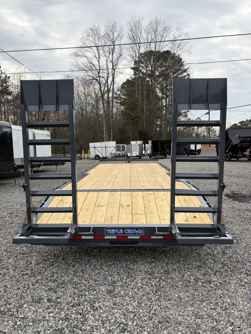New 2026 Triple Crown 8.5x24 Heavy Duty Deckover Equipment Trailer, 16K GVWR