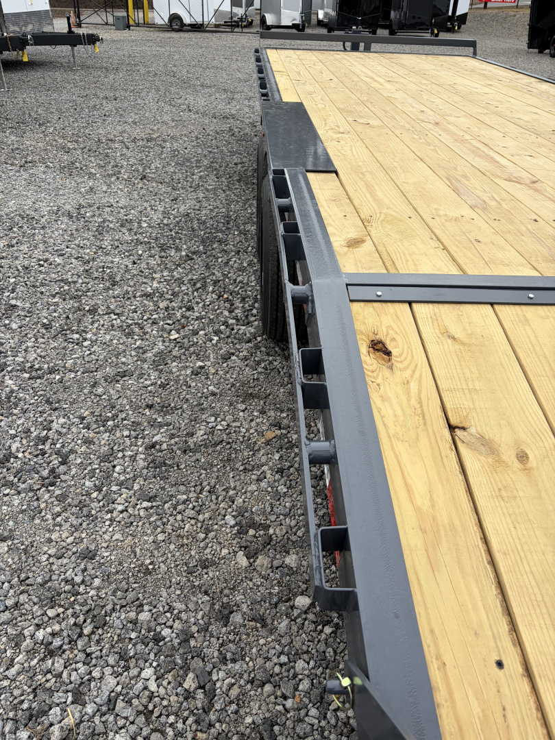 New 2026 Triple Crown 8.5x24 Heavy Duty Deckover Equipment Trailer, 16K GVWR