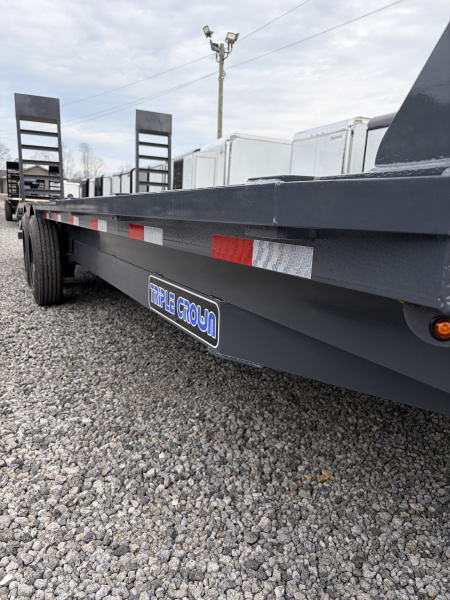 New 2026 Triple Crown 8.5x24 Heavy Duty Deckover Equipment Trailer, 16K GVWR