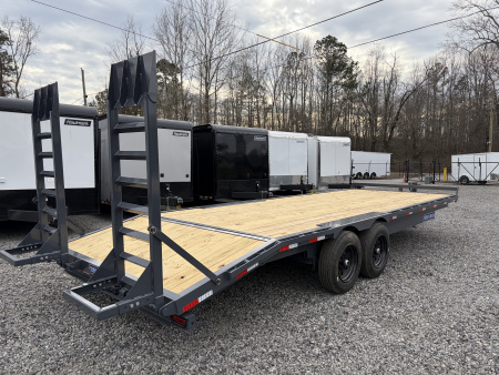 New 2026 Triple Crown 8.5x24 Heavy Duty Deckover Equipment Trailer, 16K GVWR