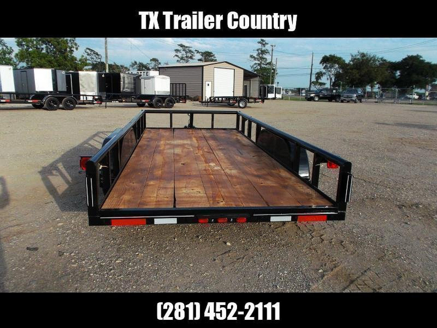 New 2026 J&C Trailers 83x16 Utility Trailer / Lowboy Trailer / 5ft Slide Out Stow Away Ramps / Heavy Duty Pipetop / Electric Brakes / 2" Bulldog Coupler