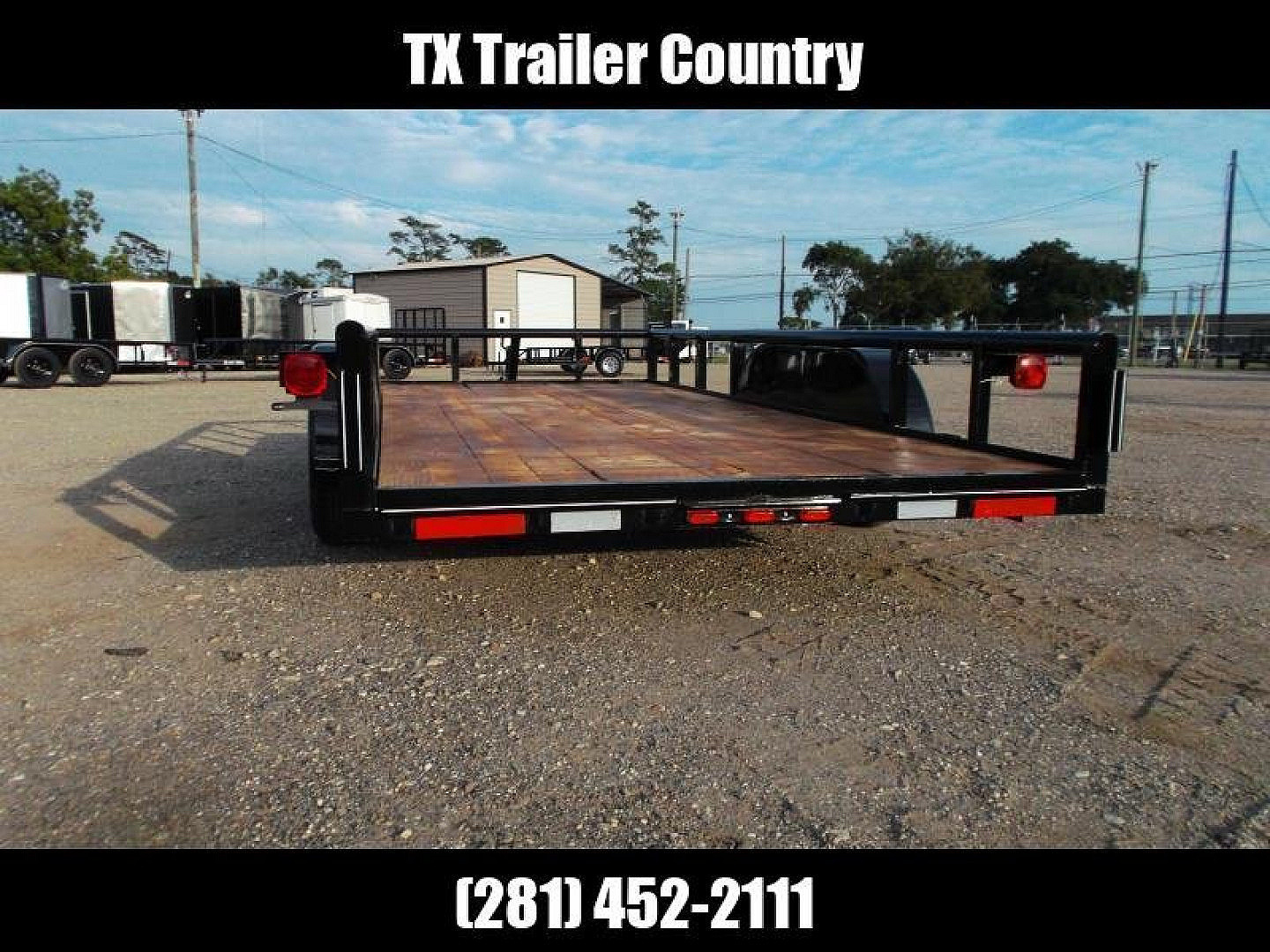 New 2026 J&C Trailers 83x16 Utility Trailer / Lowboy Trailer / 5ft Slide Out Stow Away Ramps / Heavy Duty Pipetop / Electric Brakes / 2" Bulldog Coupler