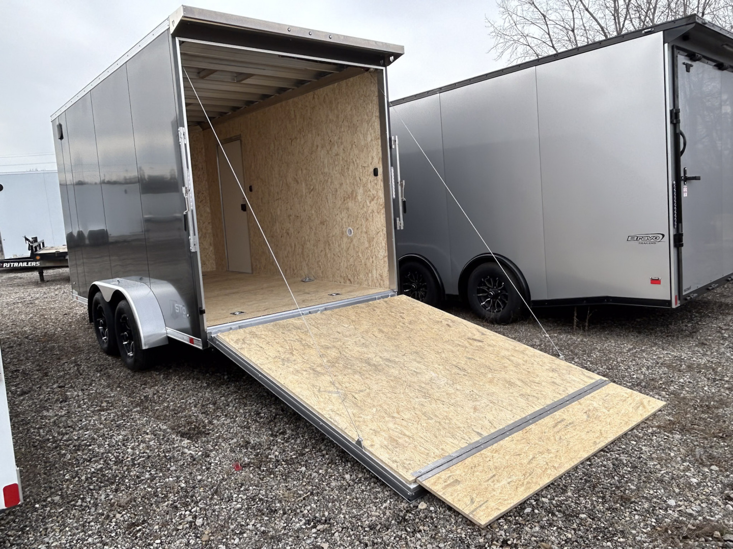 New 2026 ATC STO 7 X 14 FT ALUMINUM CARGO TRAILER 7 FT 6 IN INT HT W/ REAR SPOILER
