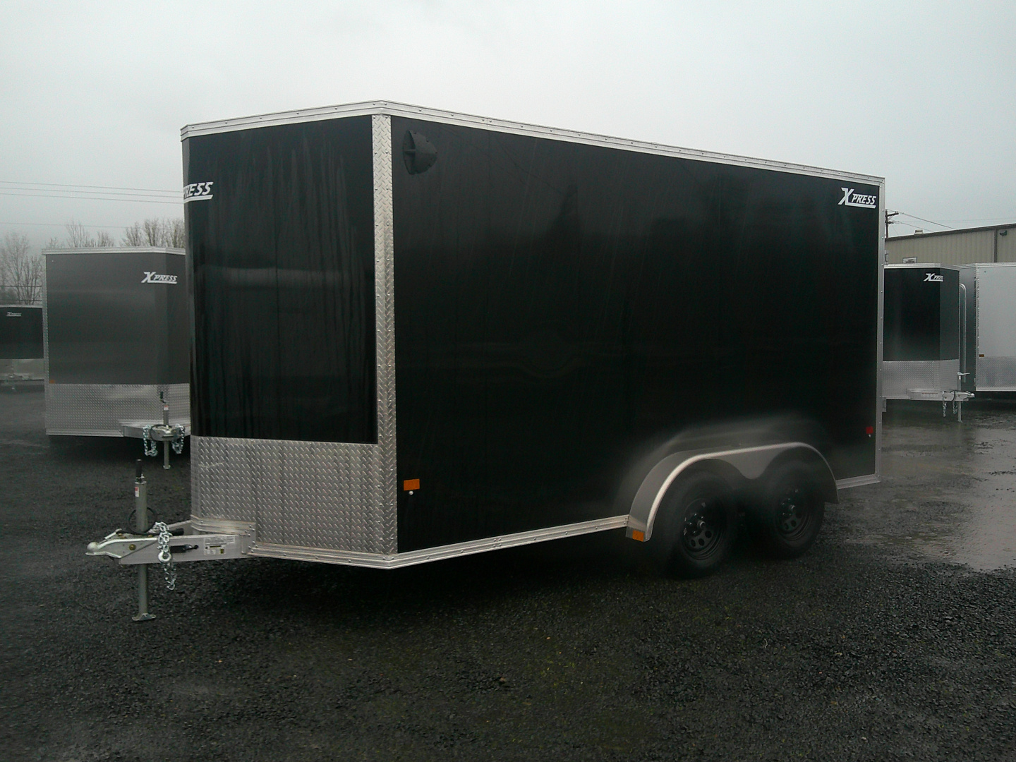 New 2026 ALCOM Aluminum 7.4x14 7k Cargo / Enclosed Trailer