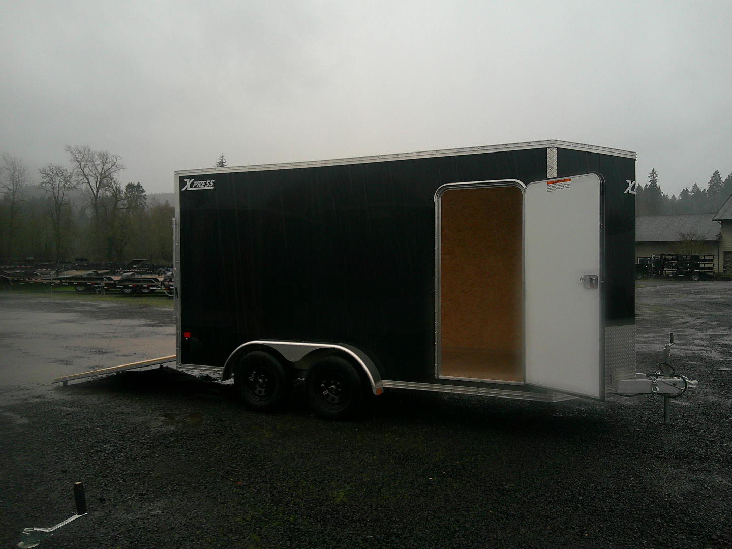 New 2026 ALCOM Aluminum 7.4x14 7k Cargo / Enclosed Trailer