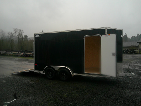 New 2026 ALCOM Aluminum 7.4x14 7k Cargo / Enclosed Trailer