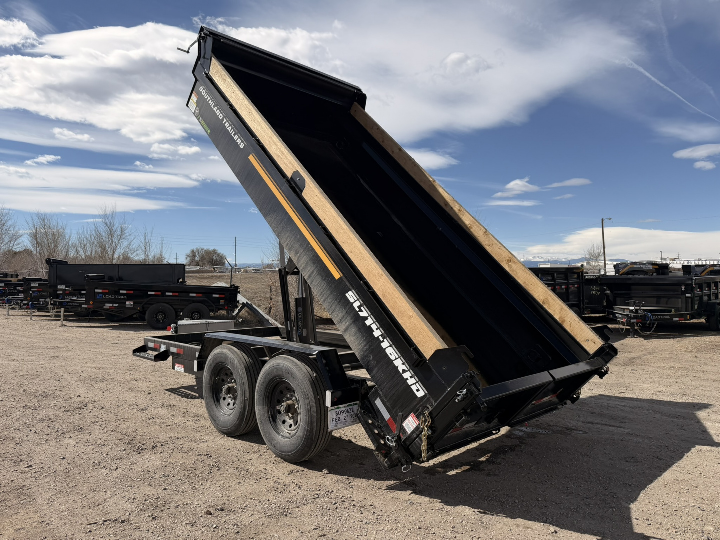 Used 2026 Southland Trailers 7-14 Dump 7 Gauge Floor 8K Axles