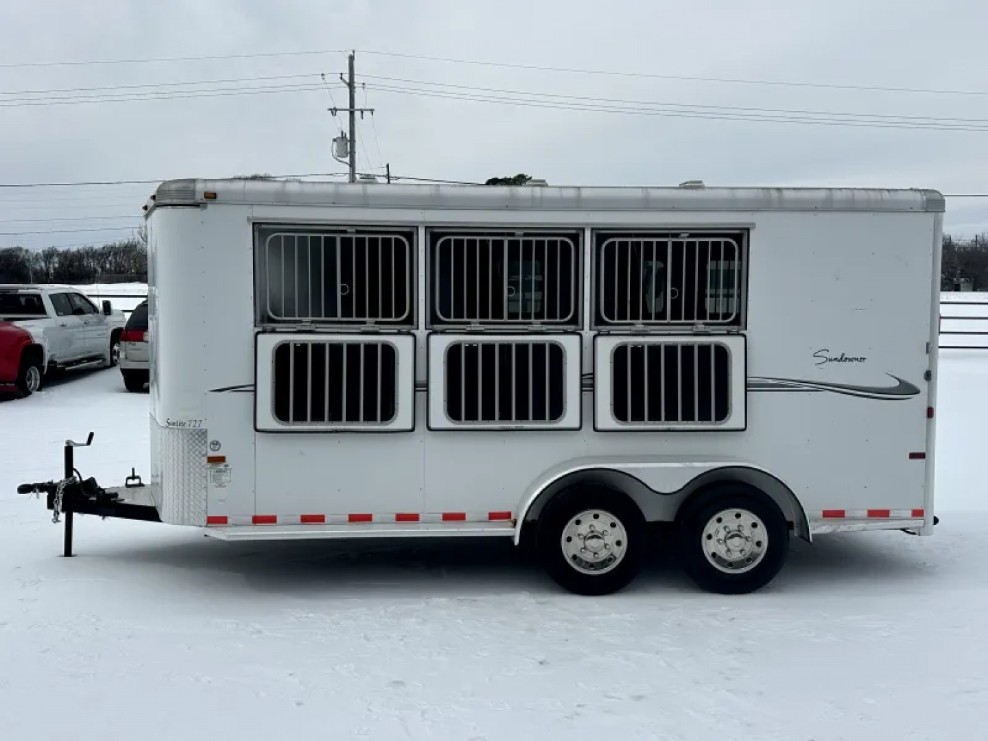 Used 2008 Sundowner 3 Horse Bumper Pull