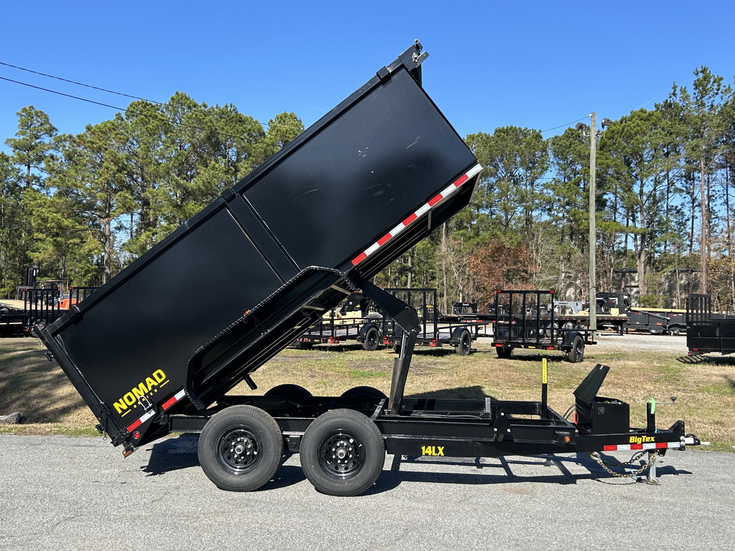 New 2026 Big Tex 14LX Dump Trailer 7x14 SCISSOR LIFT 4’ SIDES , TARP, RAMPS 14K G.V.W.R.