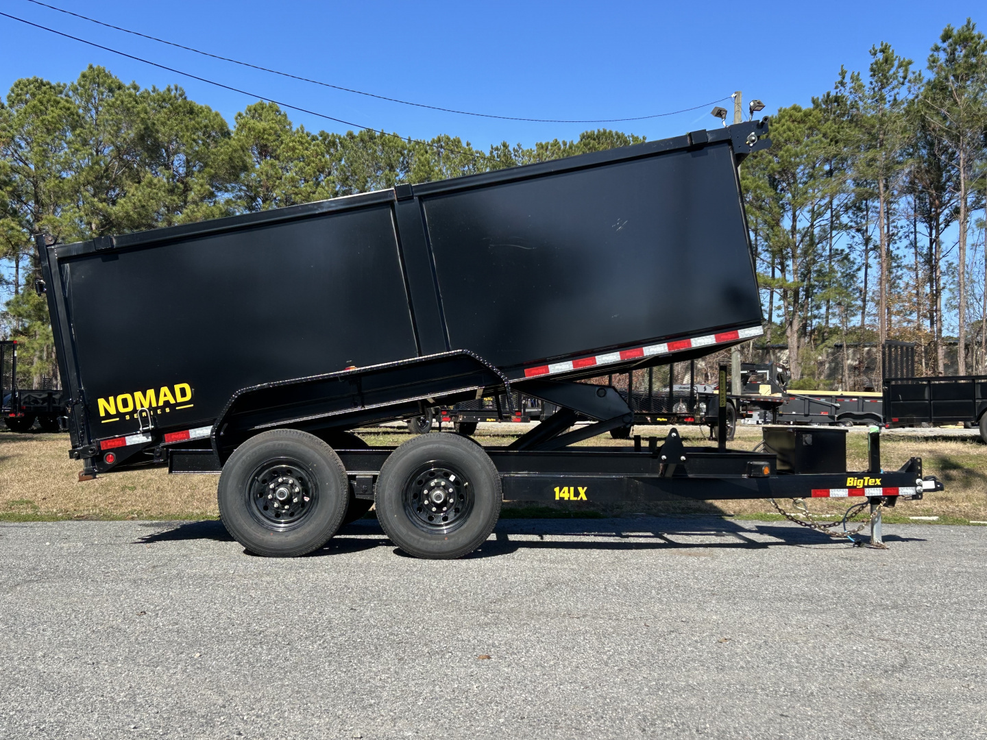 New 2026 Big Tex 14LX Dump Trailer 7x14 SCISSOR LIFT 4’ SIDES TARP, RAMPS & stabilizer feet