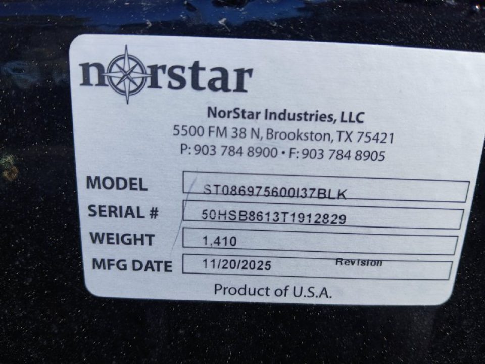 New 2026 Norstar ST Truck Bed