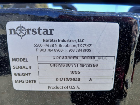 New 2026 Norstar SD-service deck Truck Bed