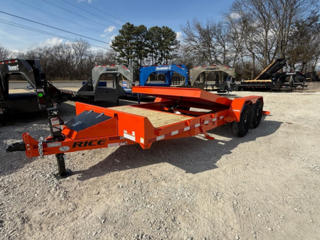 New 2026 Rice Trailers 20' X 82  Partial Tilt Equipment Trailer