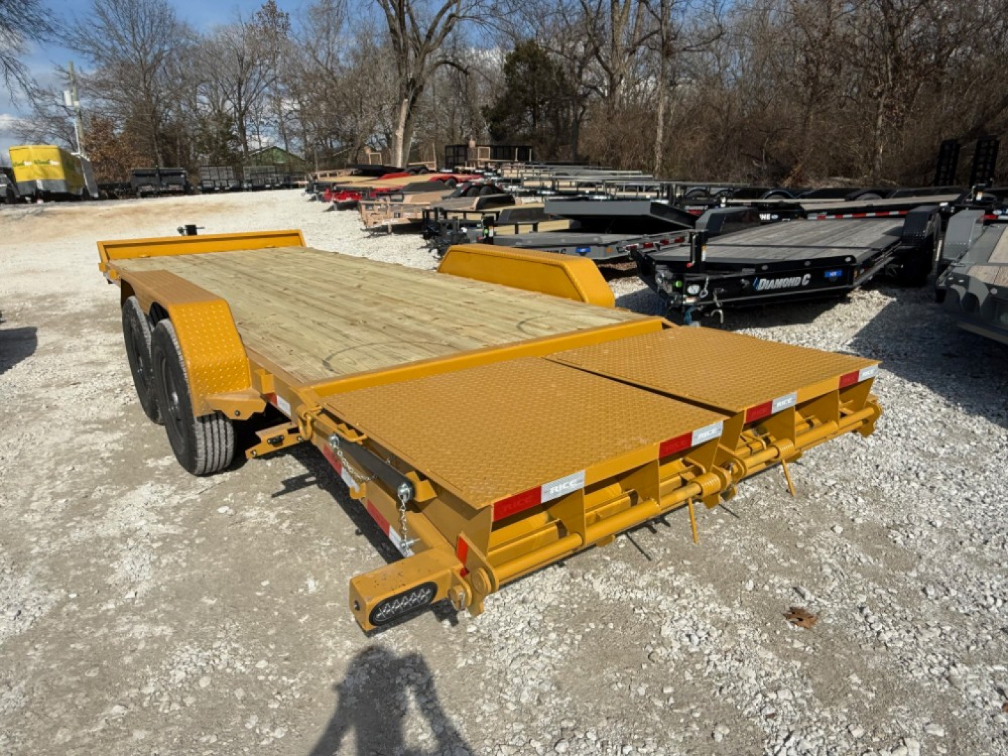 New 2026 Rice Trailers 21' X 82" Magnum Equipment Hauler (Max Ramps) Equipment Trailer