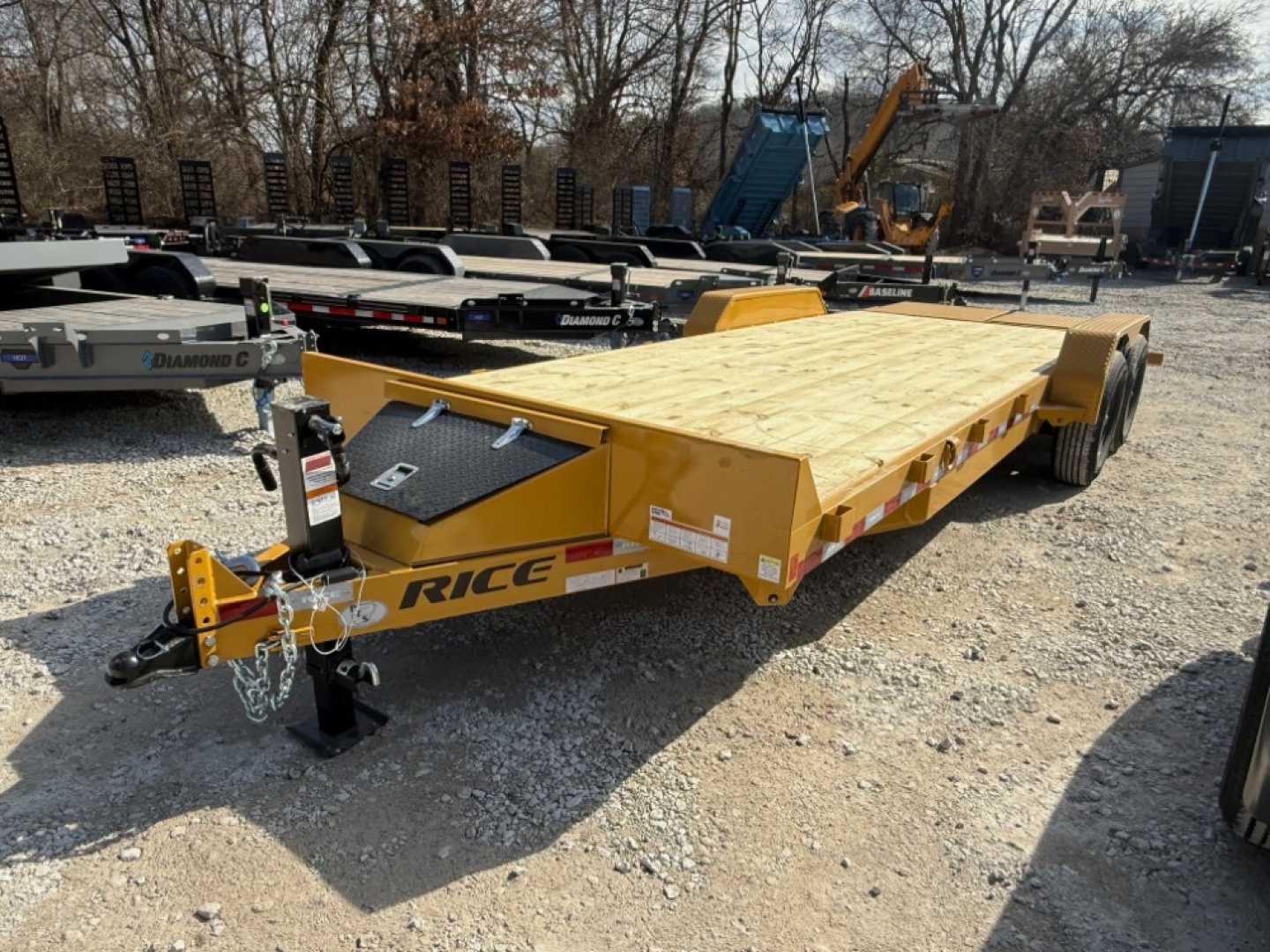 New 2026 Rice Trailers 21' X 82" Magnum Equipment Hauler (Max Ramps) Equipment Trailer