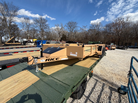 New 2026 Rice Trailers 16' X 82  Tandem Deluxe Pipe Top Utility Utility Trailer